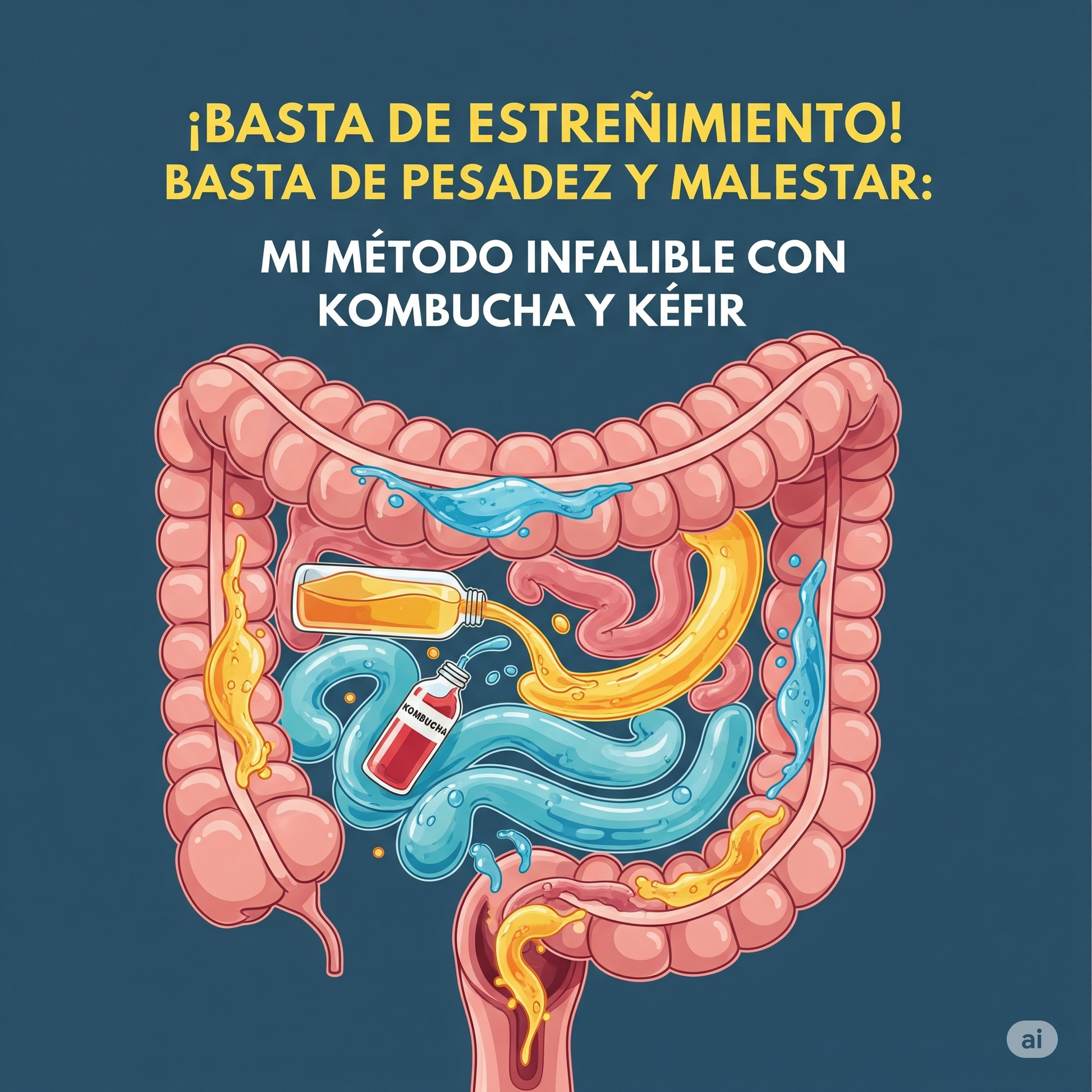 Kombucha: Tu Camino Natural para Decir Adiós al Estreñimiento!!!